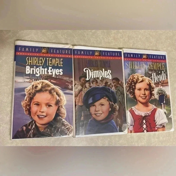 VINTAGE Shirley Temple Movies 1-6 Clamshell VHS Tape Movie Colorized Version - Picture 4 of 16